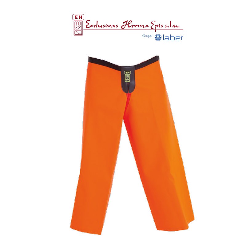 Pernera de caza TOXO color naranja para caza y pesca marca Exclusivas Herma